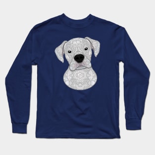 Cute white boxer Long Sleeve T-Shirt